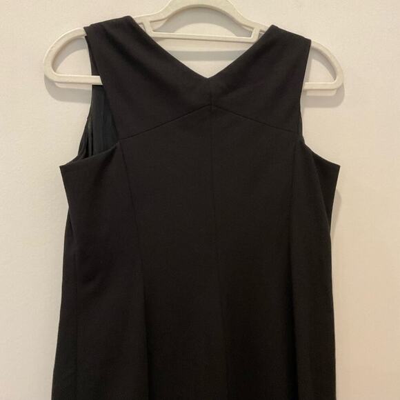 Eileen Fisher Silk Lined Black Sheath Dress - Picture 3 of 5